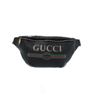 GUCCI Leather Belt Crossbody Bum Bag